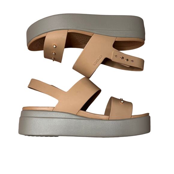 Crocs Brooklyn Women Sandal Nude Size 9W - Picture 3 of 8